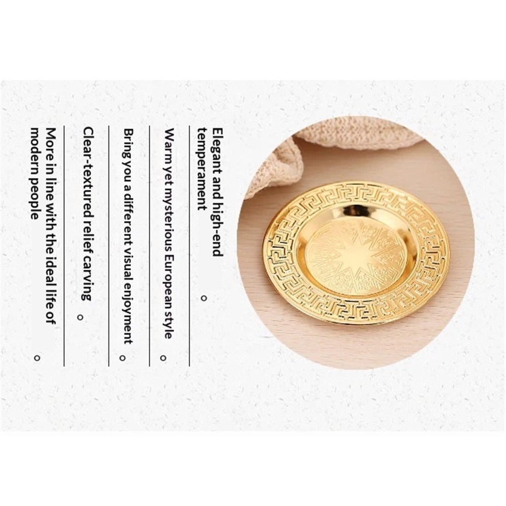 4 pcs Snack Plate with Trim, 6-Inch Dried Fruit Plate Dessert Plate for Home and KTV, Wedding Plates Formal Dining