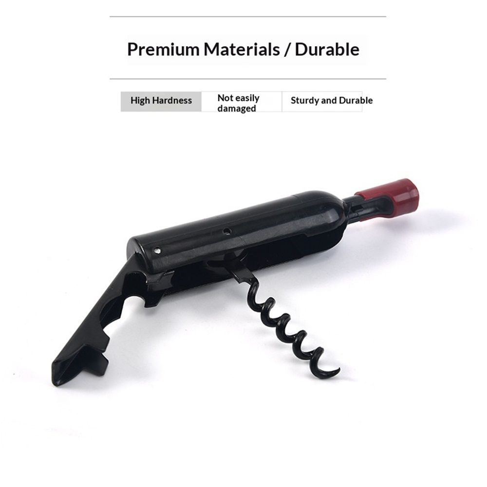 2 pack Magnetic Wine Bottle Corkscrew, Wine Opener Portable Screw Corkscrew Multifunction Wine Bottle Opener Black