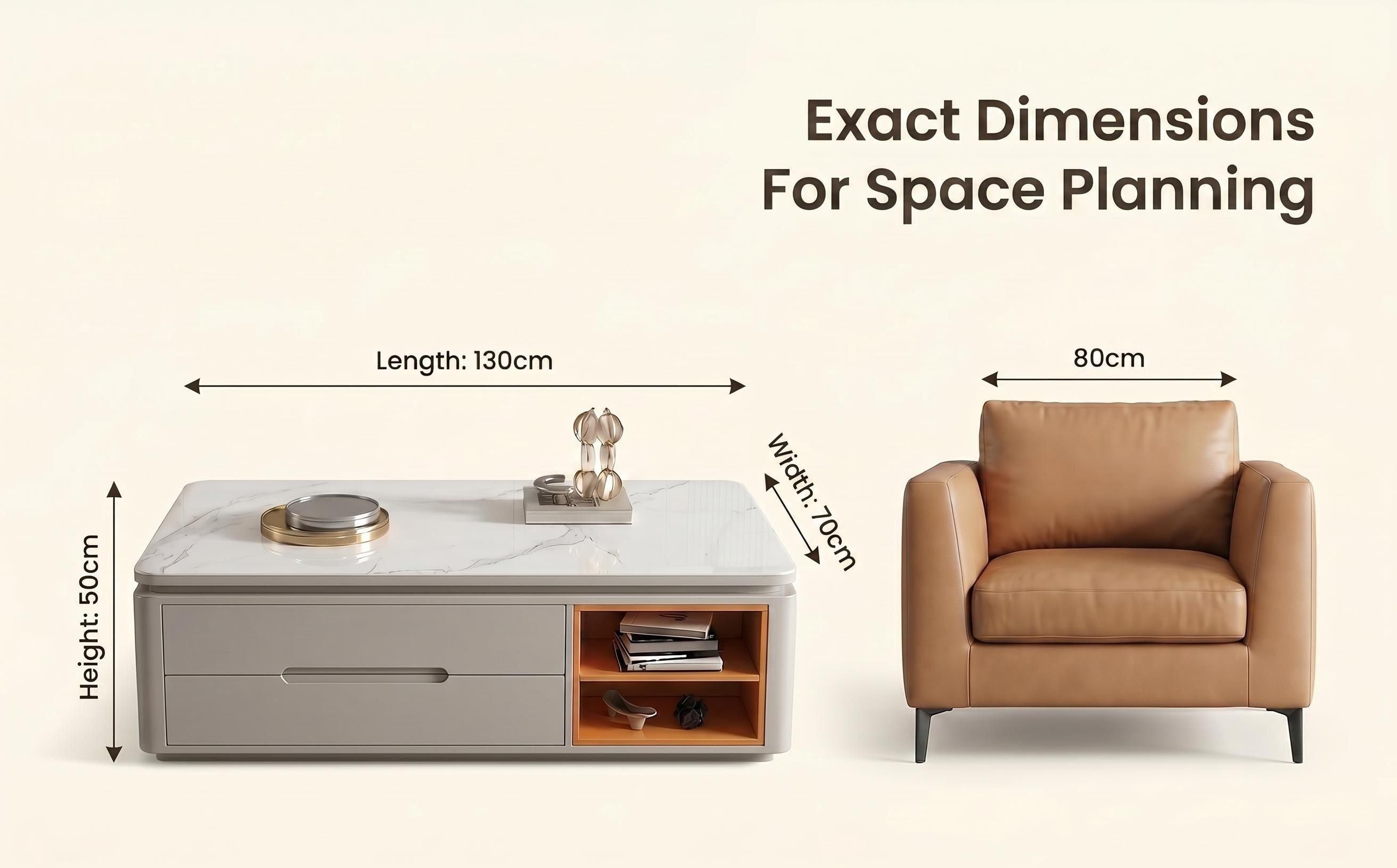 Chinese Light Luxury Minimalist 12mm Sintered Stone Coffee Table