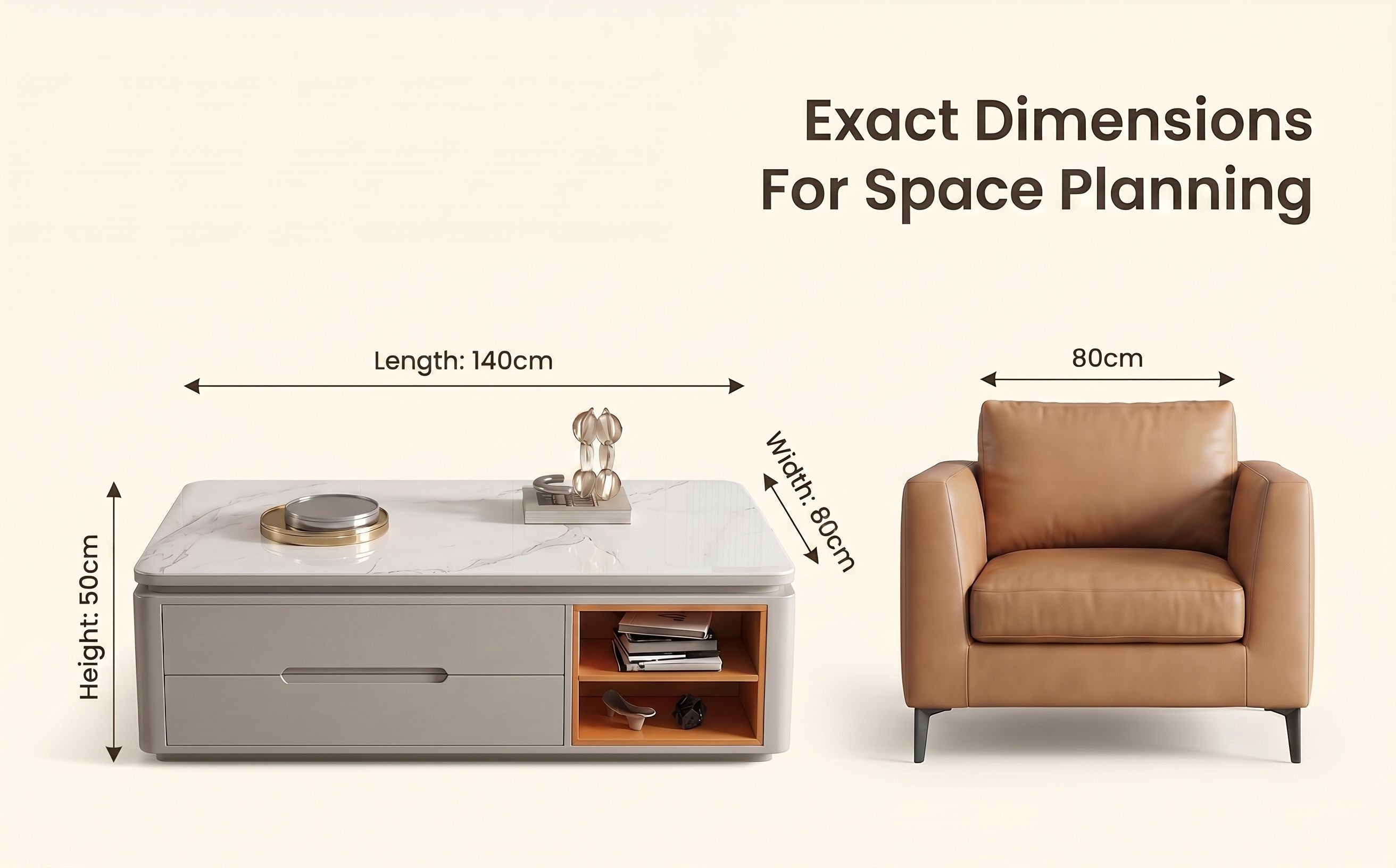 Chinese Light Luxury Minimalist 12mm Sintered Stone Coffee Table