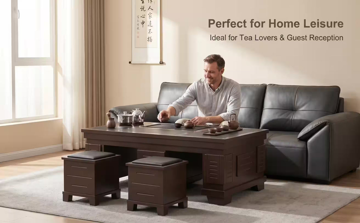 1.2m New Chinese Style Walnut Kung Fu Tea Table
