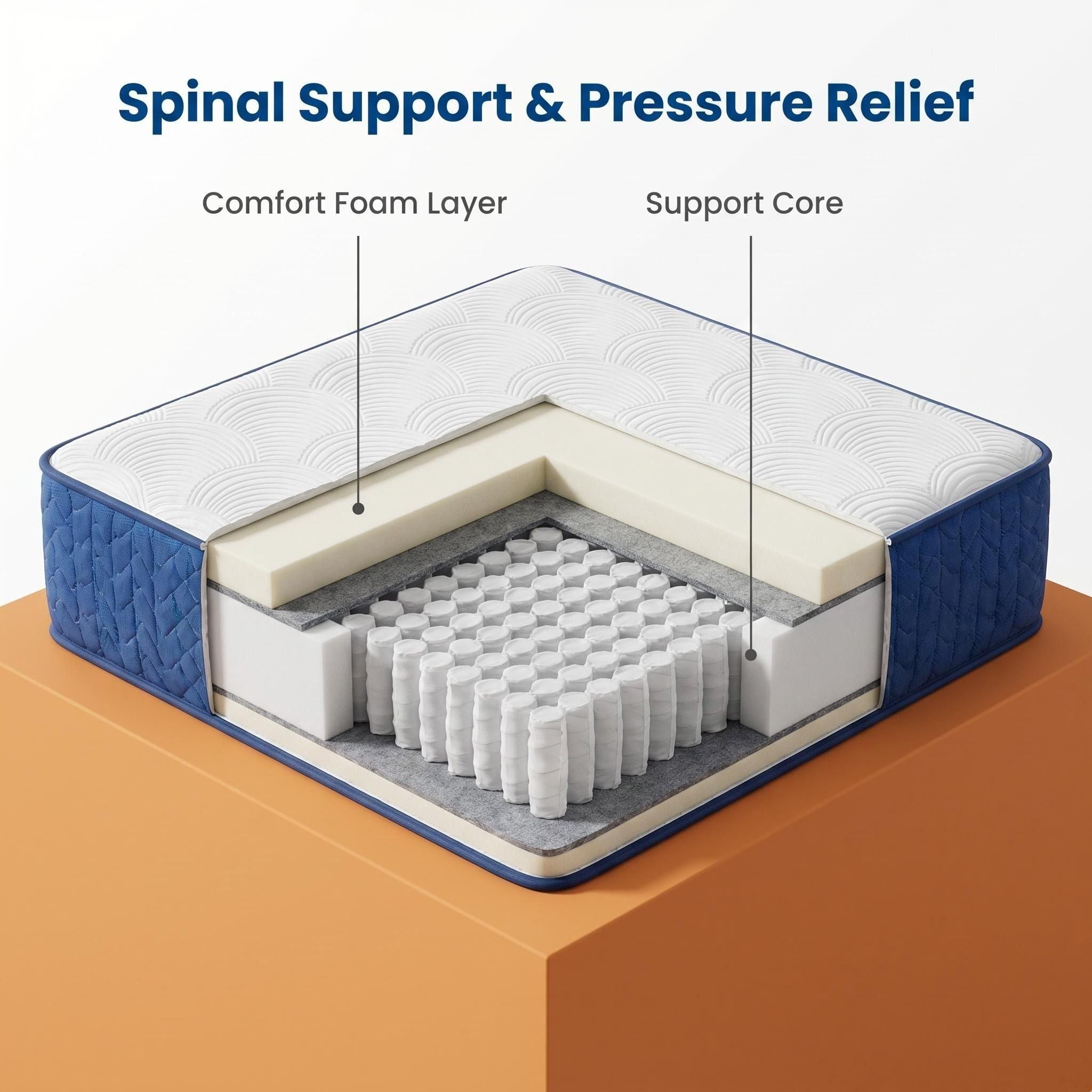 Compressed Rolled Pocket Spring Mattress