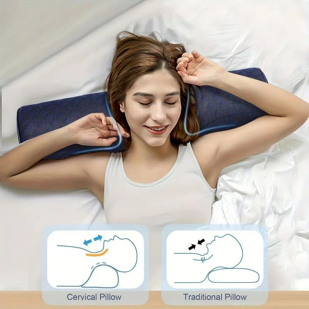 Ergonomic Multi-Purpose Neck Pillow, Memory Foam Support, Breathable and Washable, Versatile Use, Ideal Companion for Office Rest and Home Sleep.