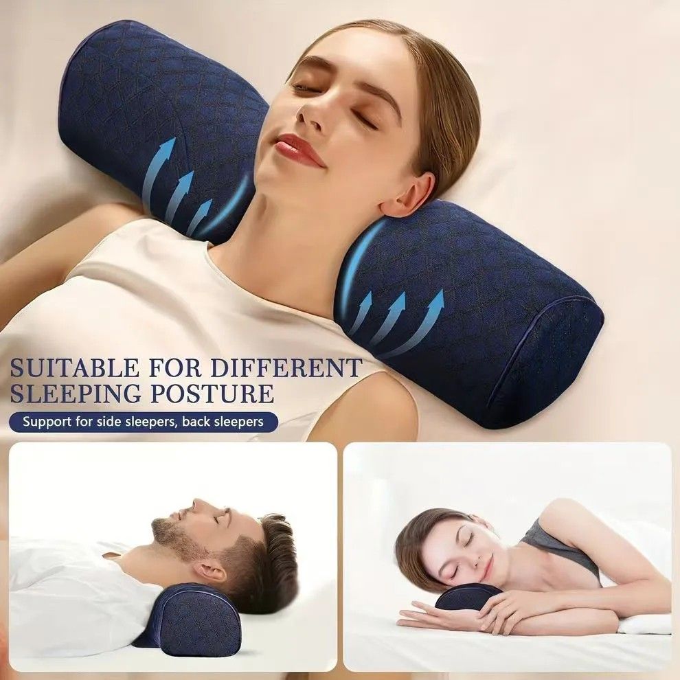 Ergonomic Multi-Purpose Neck Pillow, Memory Foam Support, Breathable and Washable, Versatile Use, Ideal Companion for Office Rest and Home Sleep.
