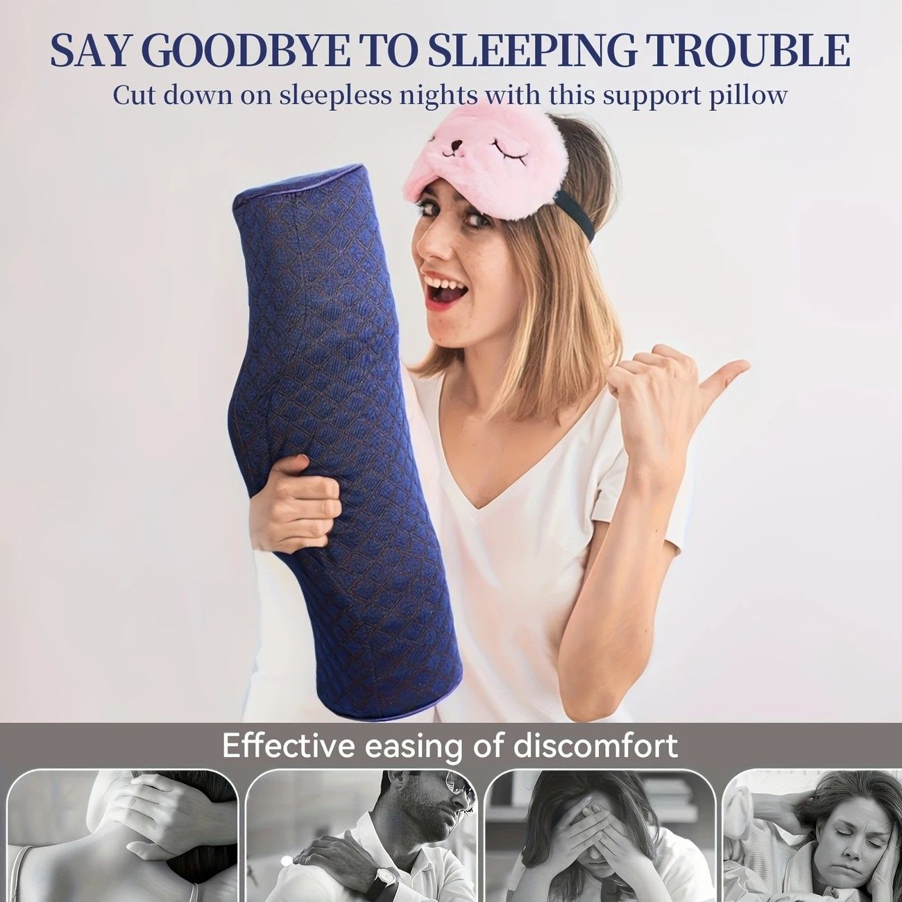 Ergonomic Multi-Purpose Neck Pillow, Memory Foam Support, Breathable and Washable, Versatile Use, Ideal Companion for Office Rest and Home Sleep.