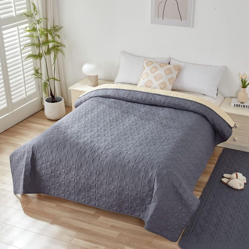 Cover of Sofa 100 Waterproof Gray, 130, Sofa Chats, Chiens Cover of Bed Convient Aux Enfants Cover for Pets of Compagnie, 210cm