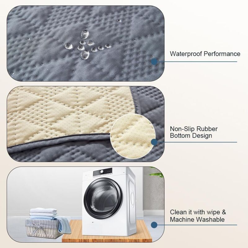 Cover of Sofa 100 Waterproof Gray, 130, Sofa Chats, Chiens Cover of Bed Convient Aux Enfants Cover for Pets of Compagnie, 210cm