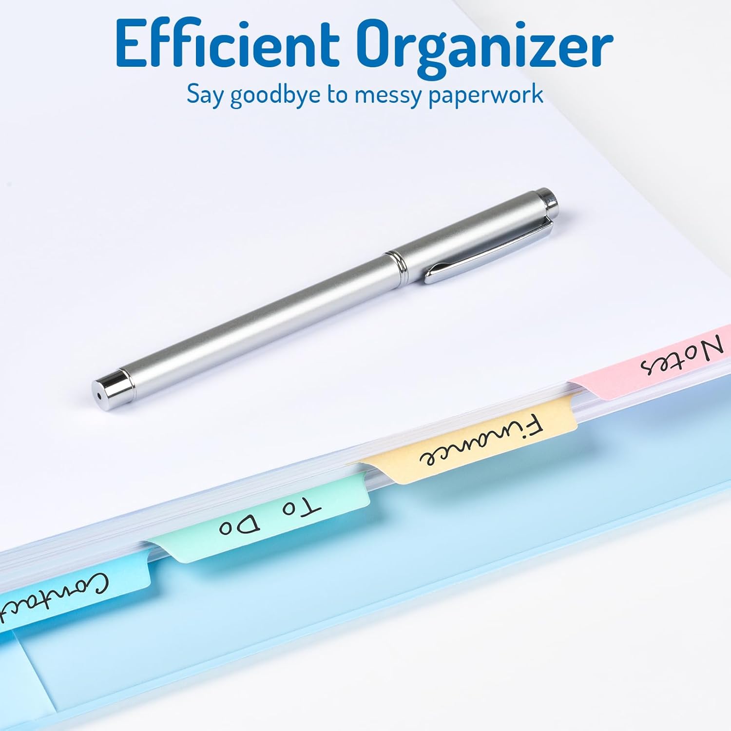 Blank Writable Binder Dividers, 1/5 Cut Tabs, 3 Hole Punch Dividers with Reinforced Edge, Binder Dividers with Multicolor Tabs, Letter Size, 3 Sets, 15 Dividers