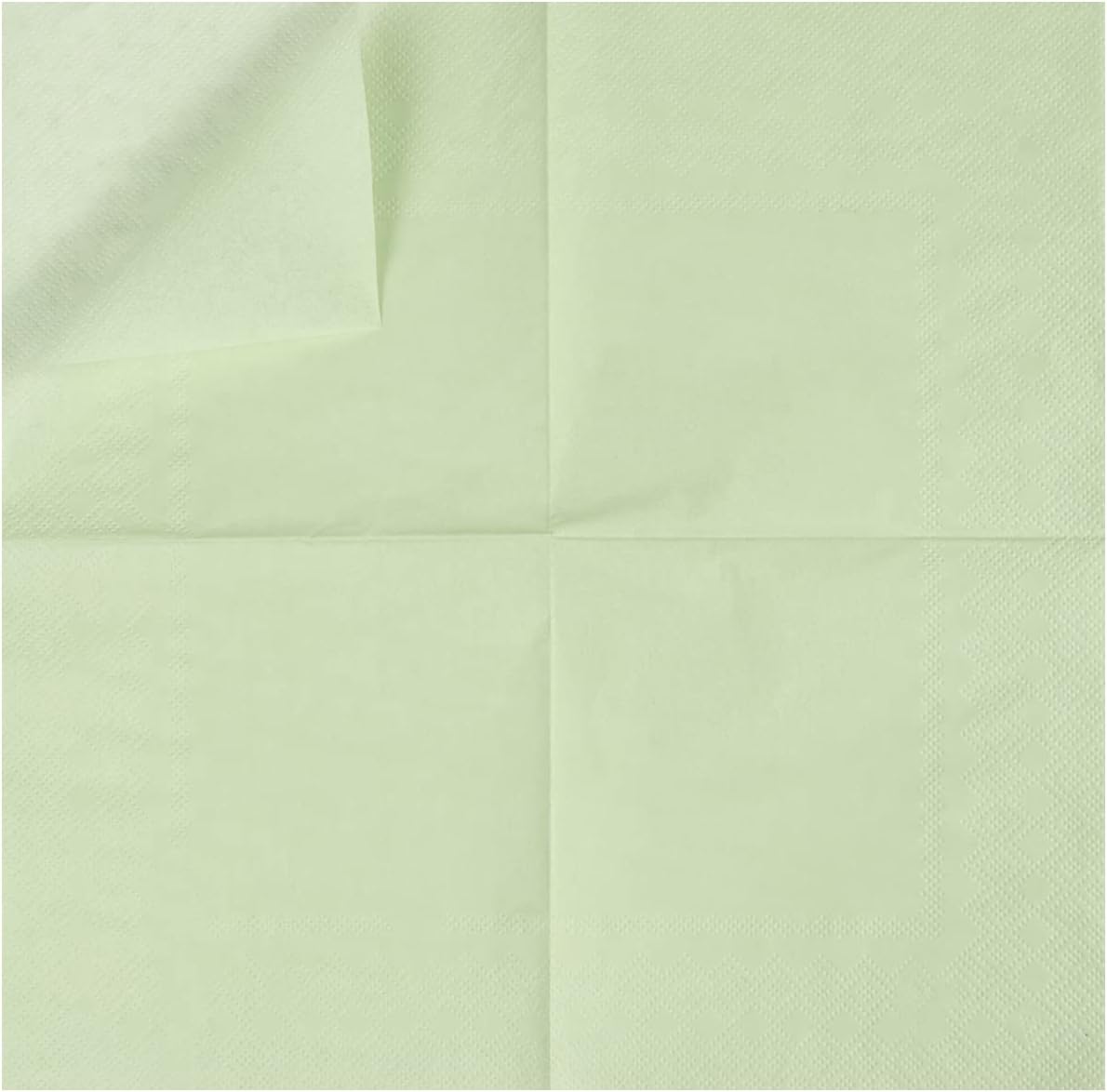 100 Pack Cocktail Napkin 2-Ply Dessert Napkins Folded 5 x 5 Inches Disposable Napkins for Dinner Wedding Birthday Party Bridal Anniversary Recepti Event (100, Sage-Green)