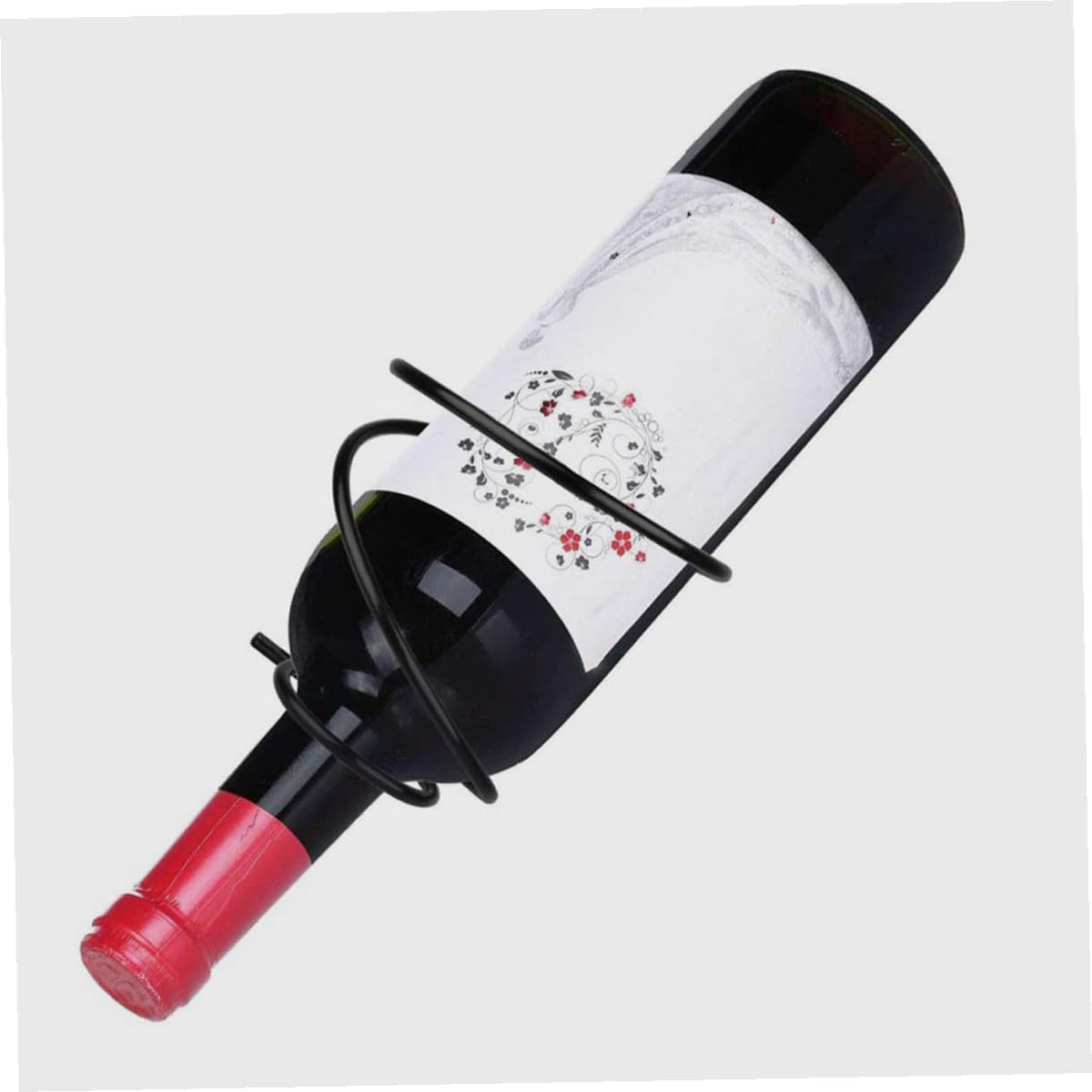 2-Pack Mini Wine Rack Countertop Display Stand for 1 Bottle Space-Saving Iron Storage Holder for Home Kitchens Bars