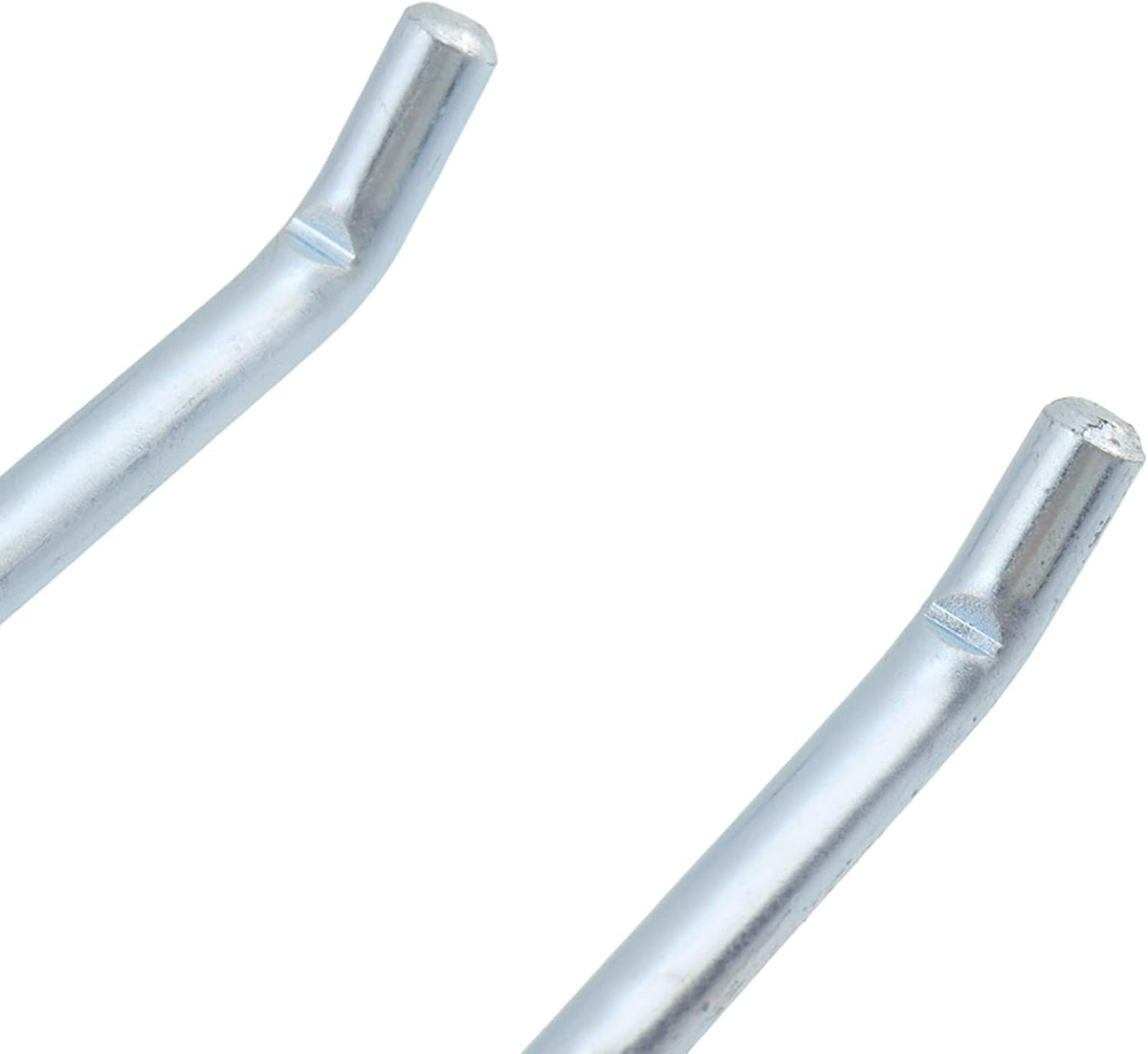 Pegboard Hooks Heavy Duty Metal Steel 3/8" Square Hole Peg Hooks with 6 Bars Suitbale for 1.5" Spaced Pegboards Wall Hooks for Hanging Various Tools - 2pcs