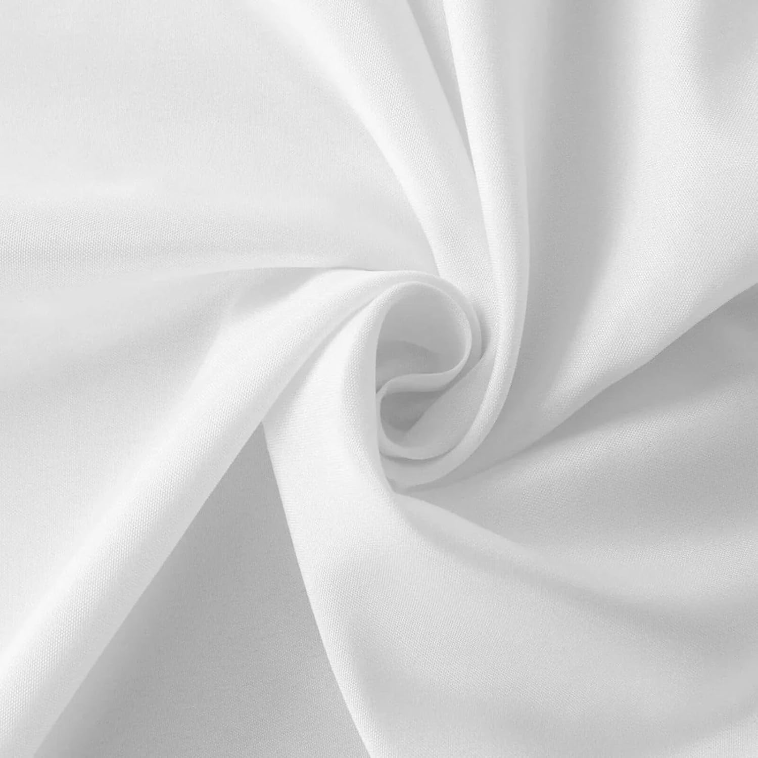 Efavormart 10 Pack White Linen Polyester Folding Chair Covers for Party Dining Chairs Reusable Wedding Chair Slipcovers with Attached Sashes Outdoor Event Decor