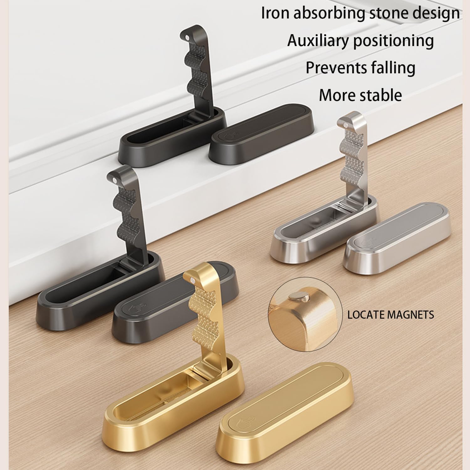 4PCS Folding Coat Hooks, Heavy Duty Wall Hooks Made of Zinc Alloy, Foldable Gold Wall Hooks for Hanging Coats, Scarves, Hats, Bathrobes, Keys, Bags (Gold)