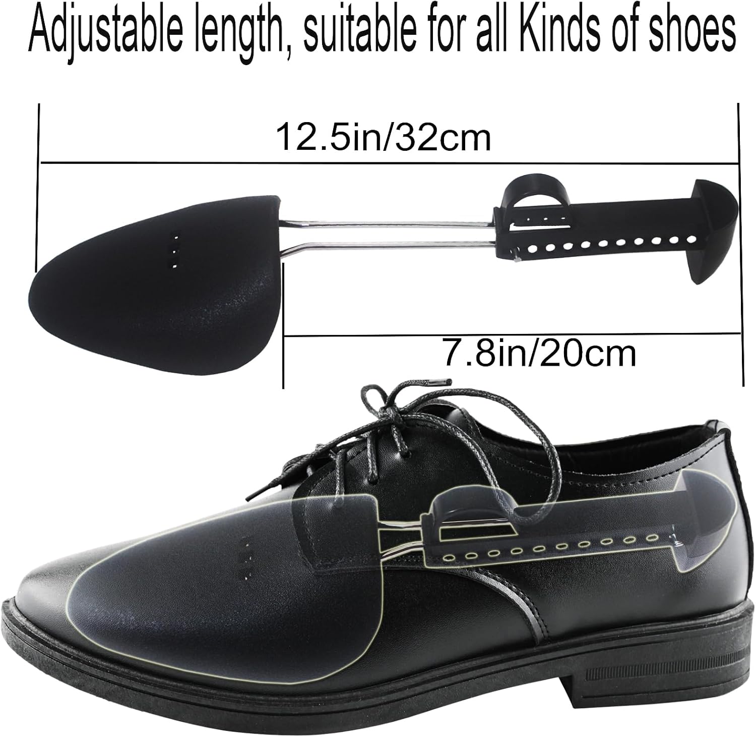 Shoe Tree, Plastic Shoe Trees for Men, Practical Adjustable Length Shoe Tree - Keep Your Shoes in Perfect Shape…