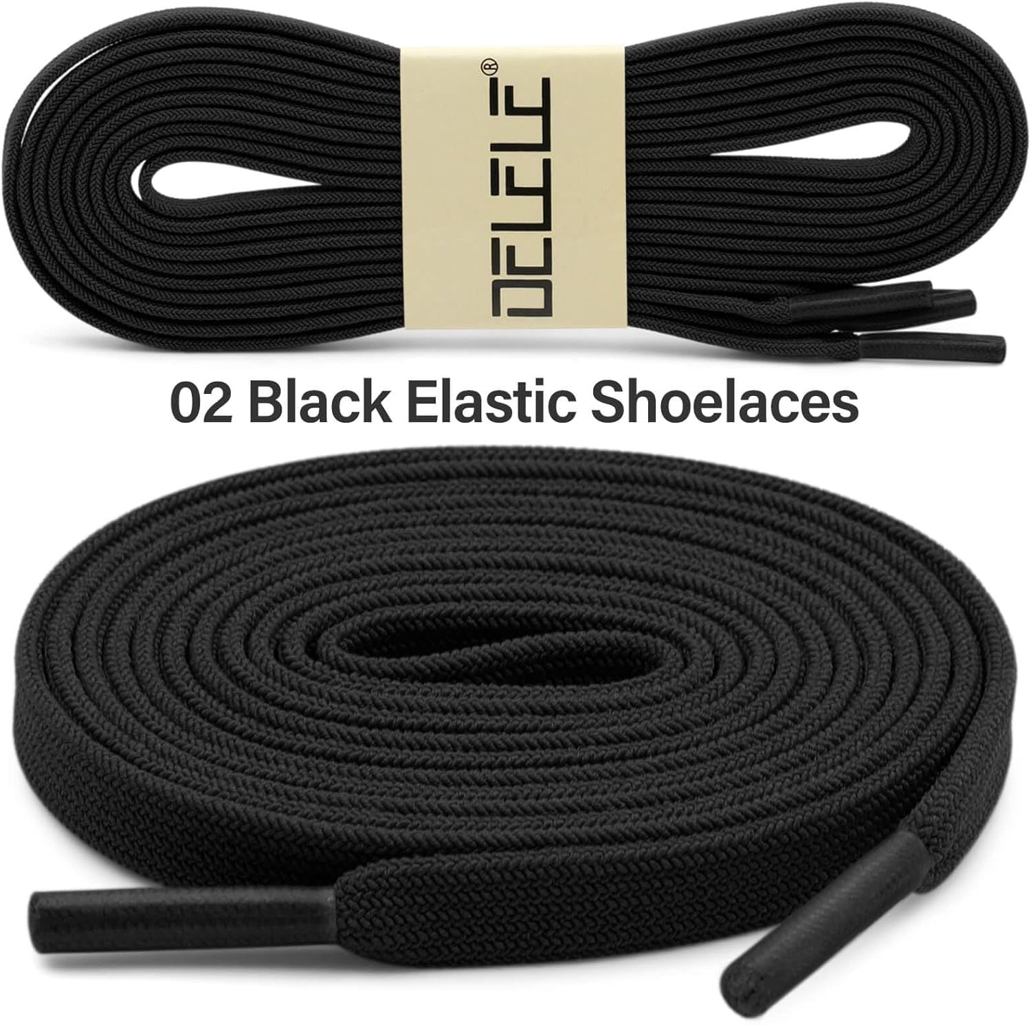 lat Elastic Shoe Laces: Stretch Shoelaces or Sneakers 2 Pair