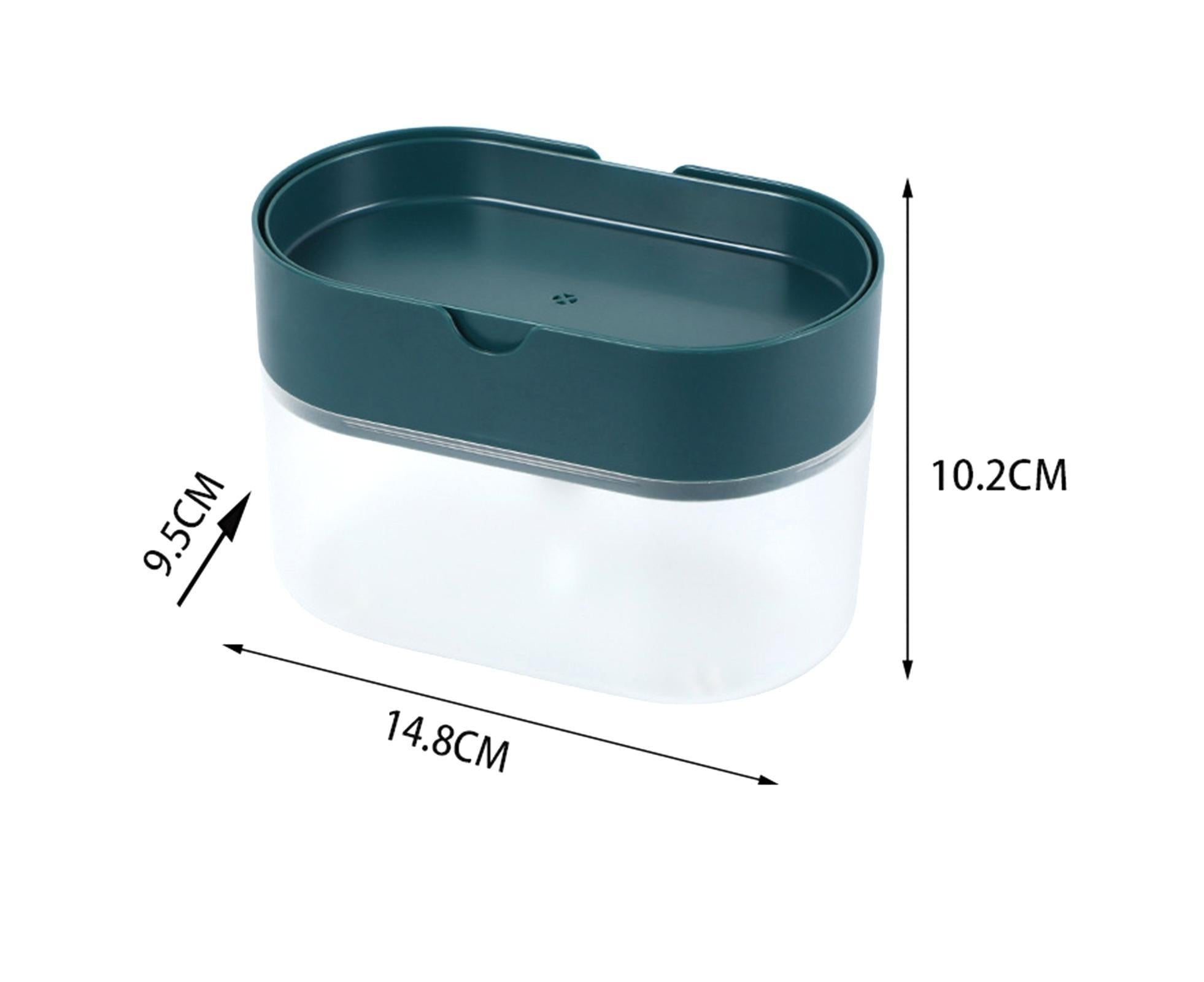 Dish Soap Dispenser Detachable 2 in1 Plastic Wide Application Soap Pump Dispenser for Kitchen