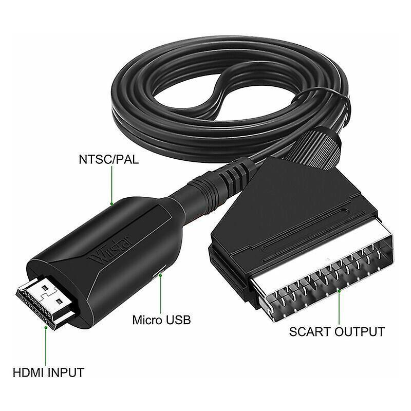 SCART to HDMI Converter for HDTV/DVD/Set-Top Box/PS3