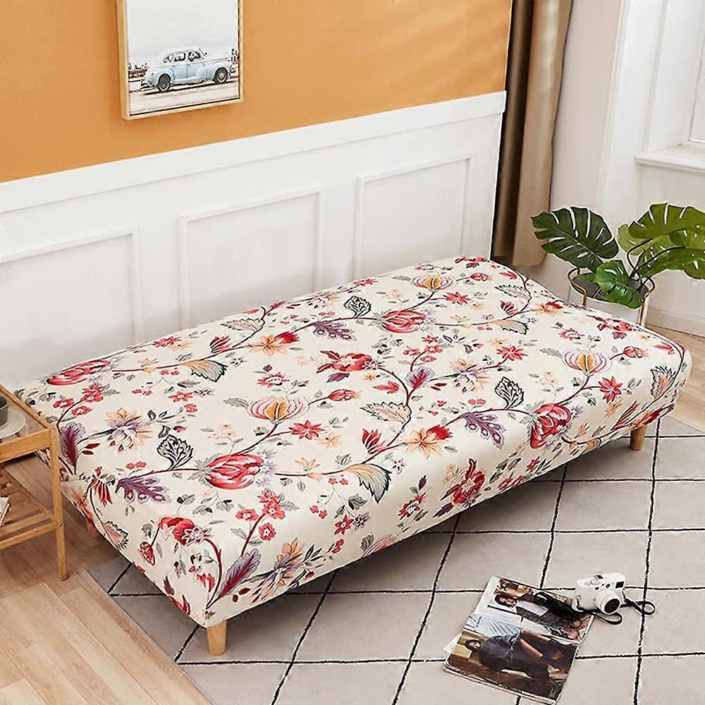 3 Seater Stretch Armless Sofa Cover Folding Sofa Bed Cover 190-210cm