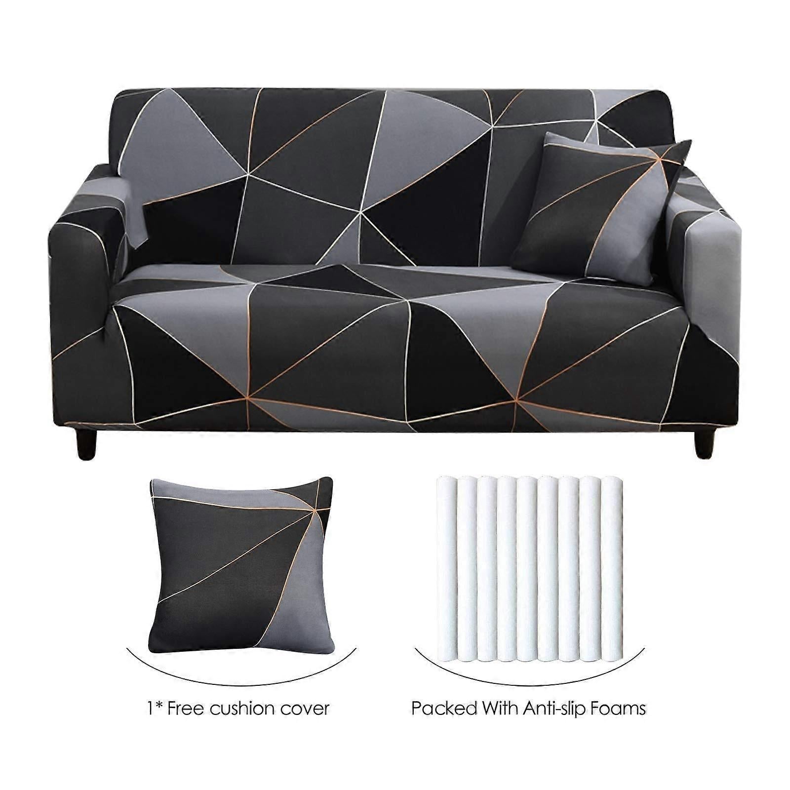3 Seater Elastic Sofa Cover Stretch Couch Slipcover 190-230cm
