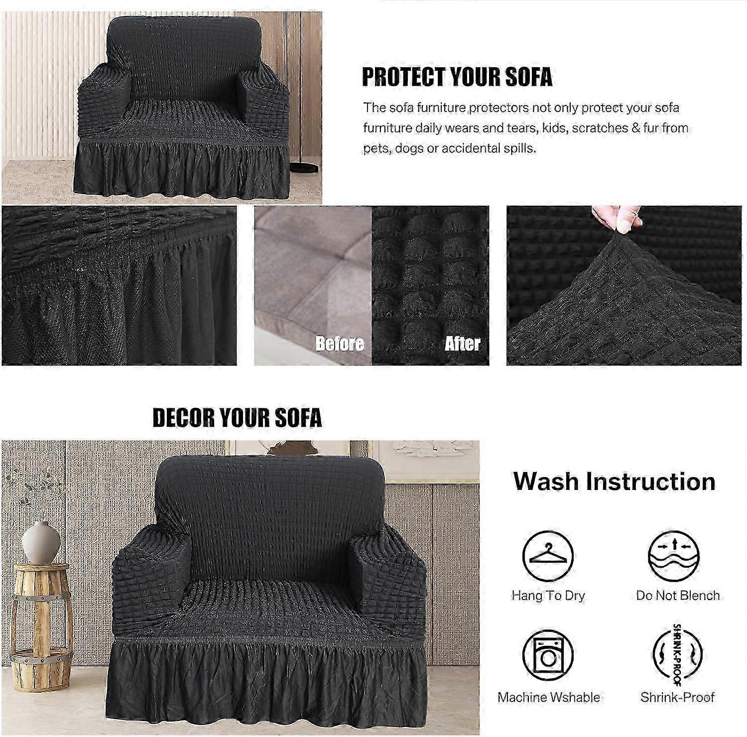 Elastic Non-Slip Sofa Cover Stretch Slipcover Couch Protector