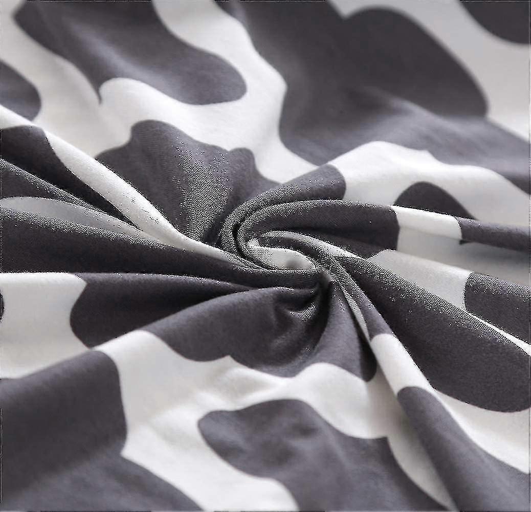 2 Seater Printed Stretch Sofa Cover Furniture Protector - Grey 145-185cm
