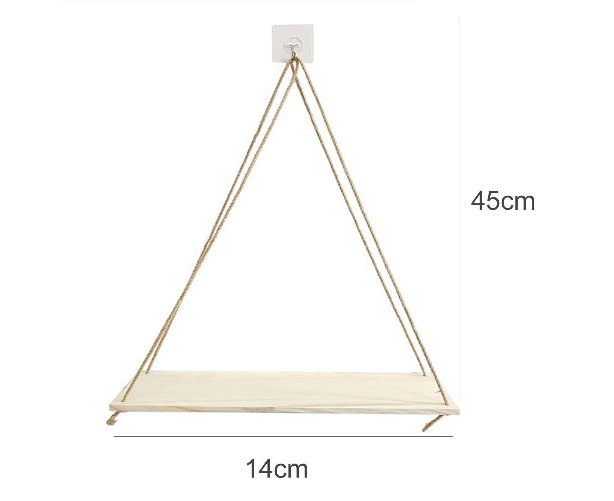 Home Plant Bonsai Photos Frame Wood Window Wall Hanging Shelves Storage Rack- S