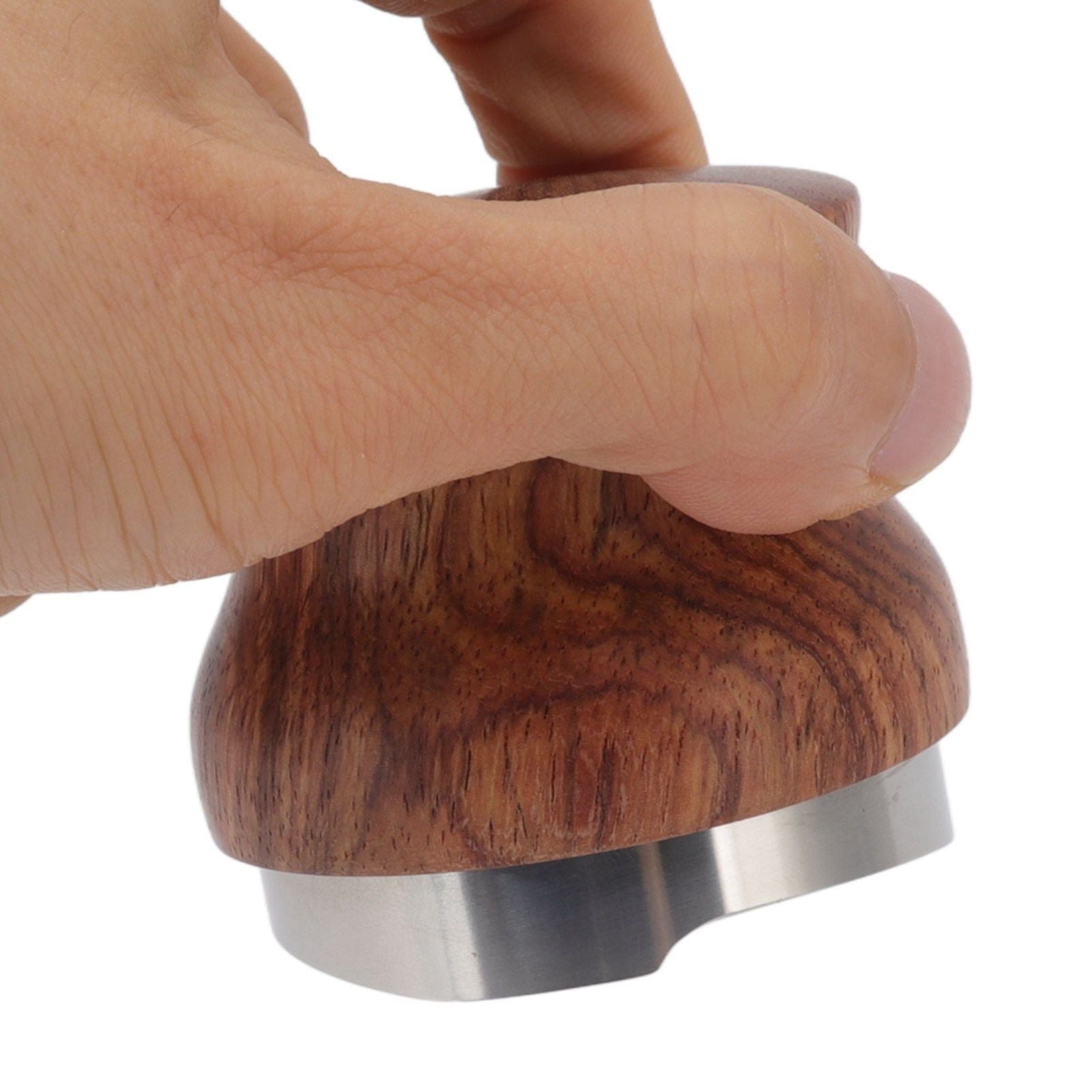 Coffee Distributor Stainless Steel Rosewood Coffee Tamper Leveler for Coffee Accessories 58mm / 2.3in