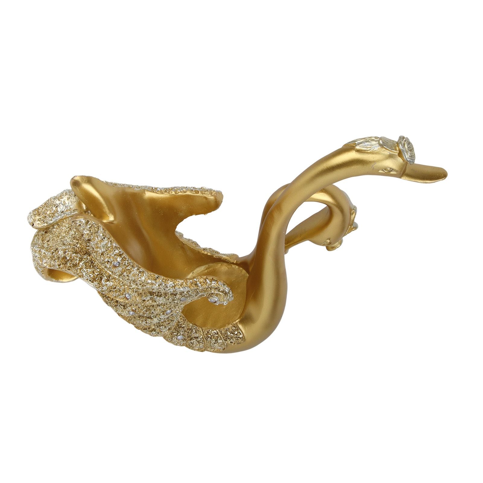Luxury Swan Wine Rack Innovative Desktop Wine Cabinet Decorative Ornaments for Living Room Office Gold