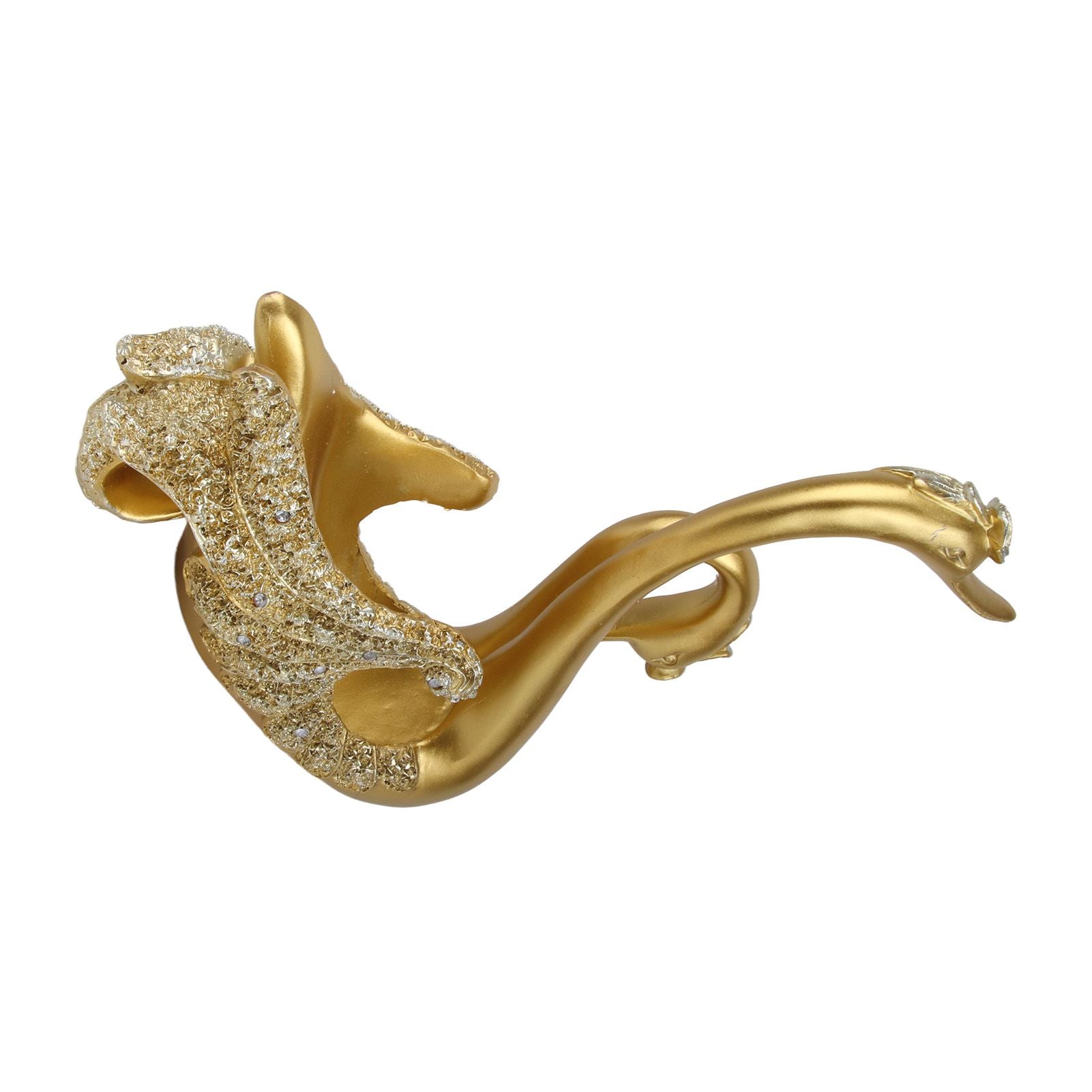 Luxury Swan Wine Rack Innovative Desktop Wine Cabinet Decorative Ornaments for Living Room Office Gold