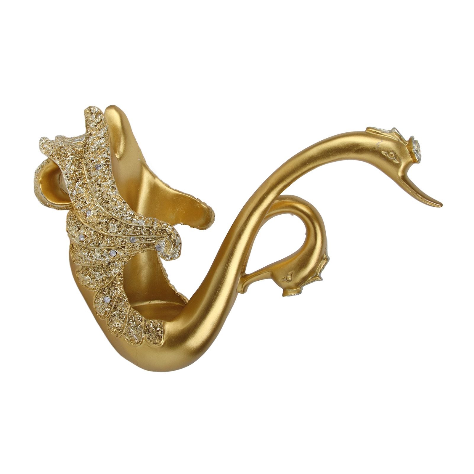 Luxury Swan Wine Rack Innovative Desktop Wine Cabinet Decorative Ornaments for Living Room Office Gold