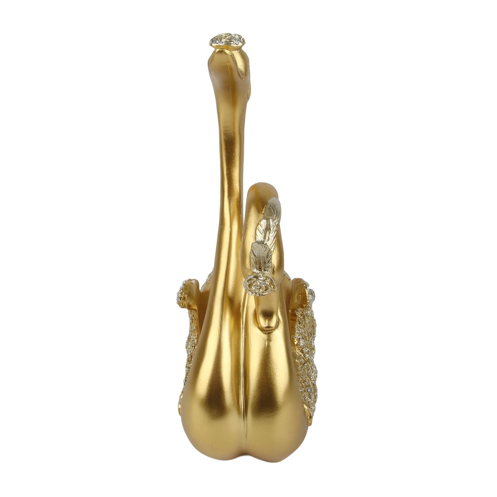 Luxury Swan Wine Rack Innovative Desktop Wine Cabinet Decorative Ornaments for Living Room Office Gold