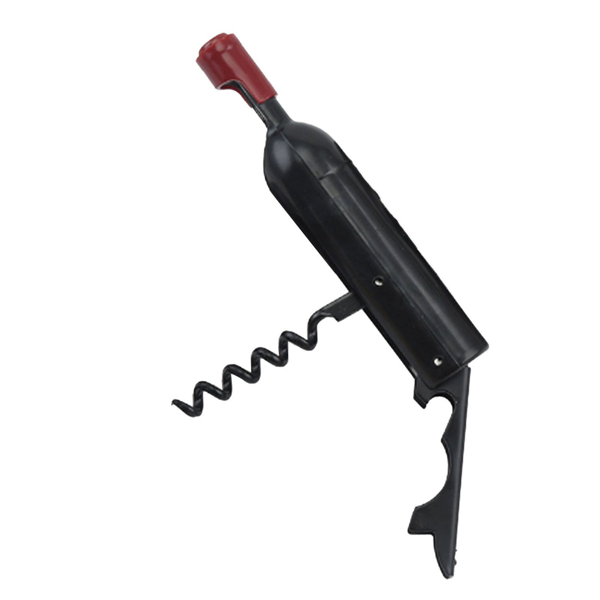 Wine Opener Black Multifunctional Magnet Design Portable Stainless Steel Wine Opener