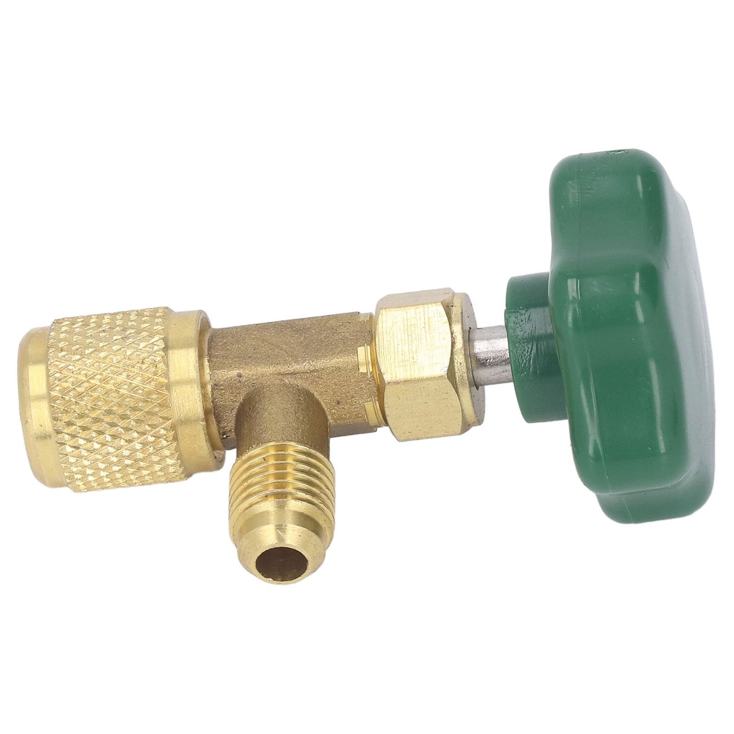 Air Conditioning Refrigerant Valve Copper ABS Leak Proof 1/4in SAE Refrigerant Tank Valve for Replacement