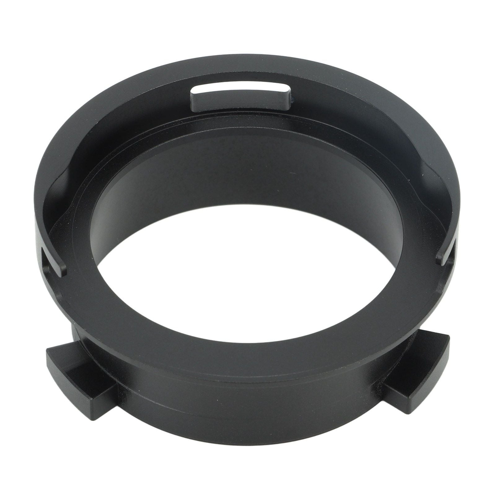 Coffee Powder Ring 51mm Aluminium Alloy Hands Free Dosing Funnel For Delonghi 9 Series 9335 9155 9355 9665 Black
