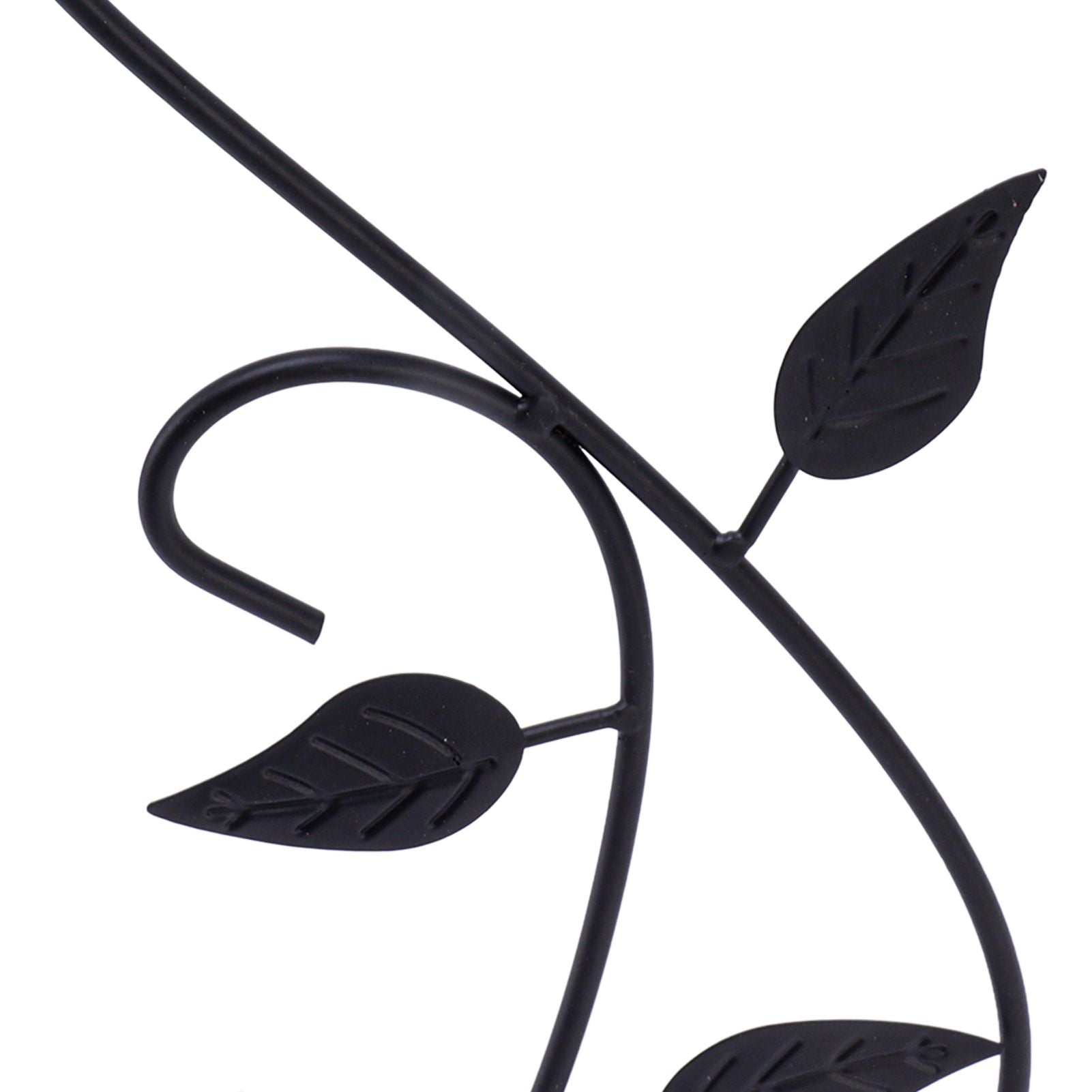 2pcs Hanging Plant Bracket Heavy Duty Rust Resistant Durable Iron Art Outdoor Planter Hanger Hooks Black