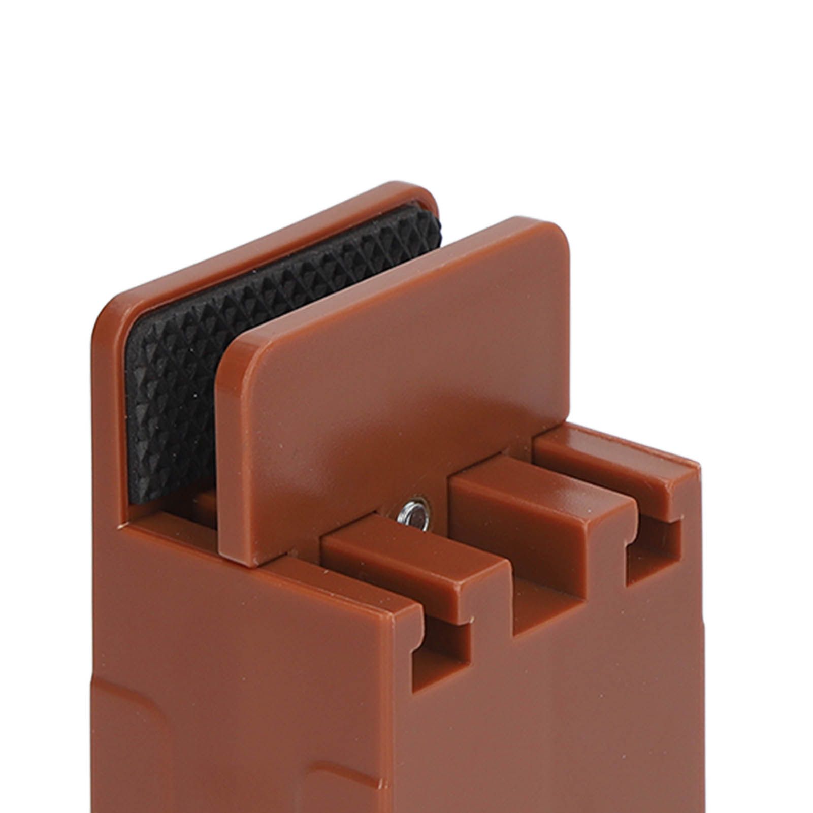 4pcs Adjustable Furniture Risers with Screw Clamp Rubber Bed Couch Risers for Heavy Duty Furniture Brown