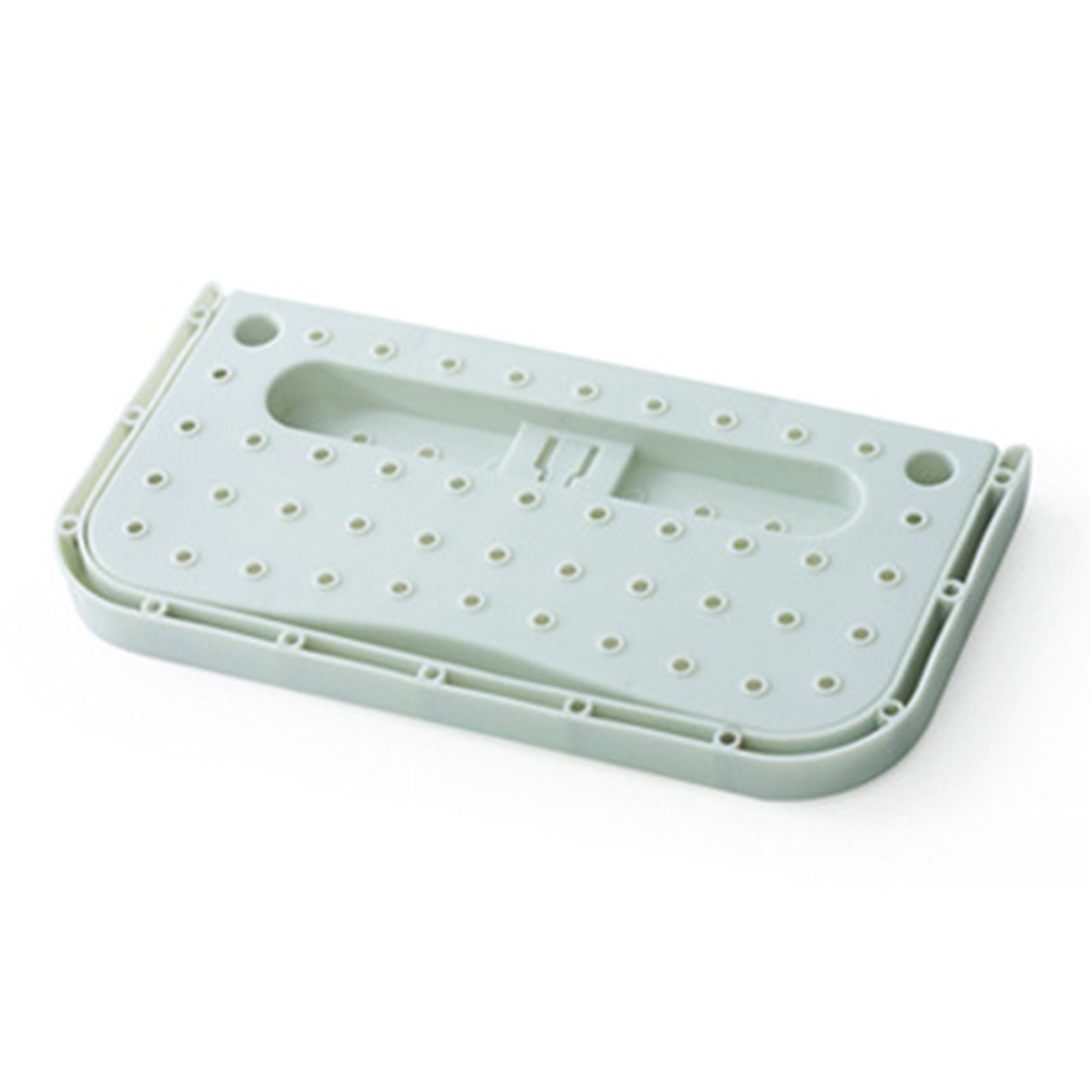Wall Mounted Shoes Rack Adhesive Foldable Space Saving PP Door Shoe Hanger for Bathroom Blue Free Size