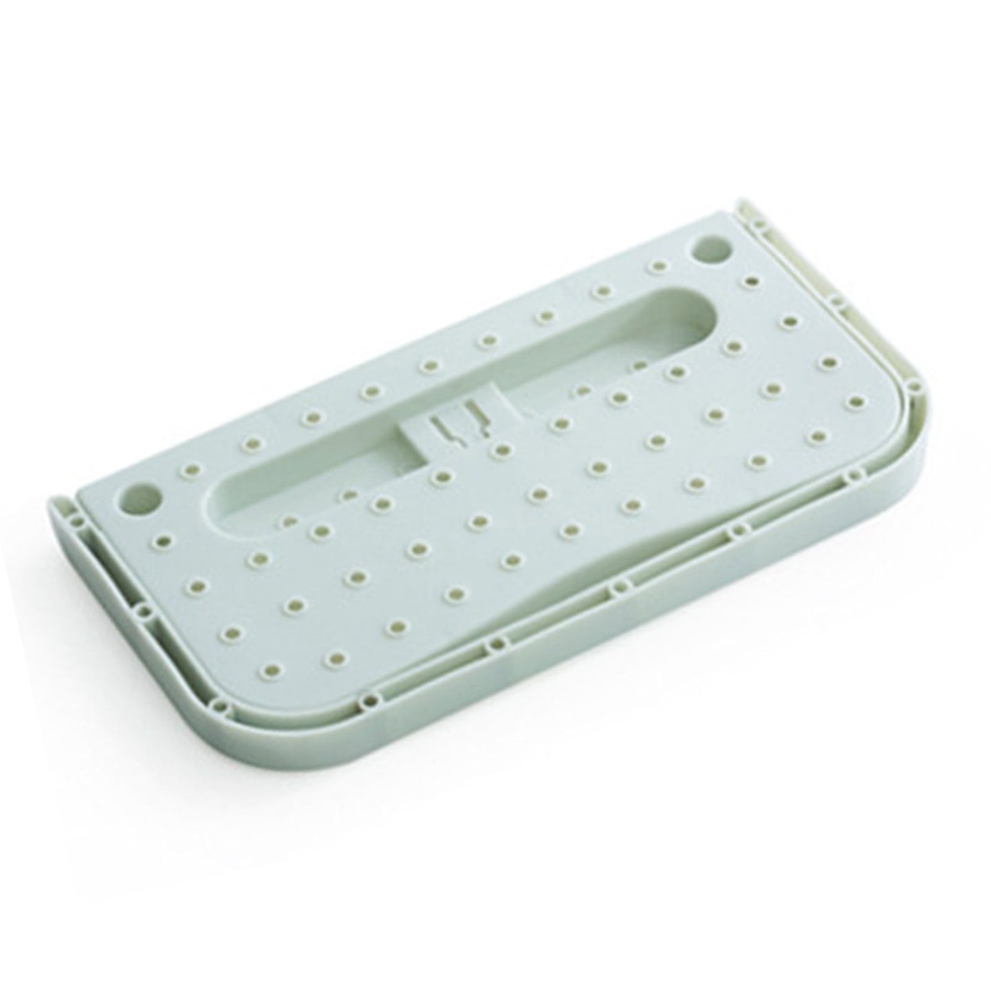 Wall Mounted Shoes Rack Adhesive Foldable Space Saving PP Door Shoe Hanger for Bathroom Blue Free Size