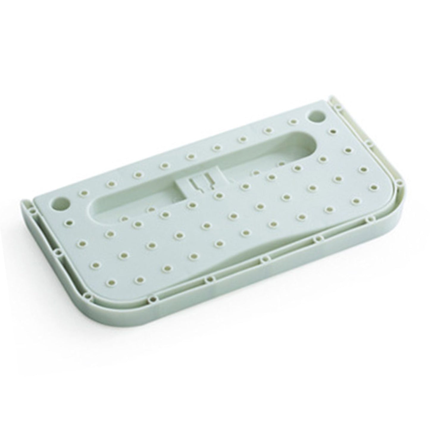 Wall Mounted Shoes Rack Adhesive Foldable Space Saving PP Door Shoe Hanger for Bathroom Blue Free Size