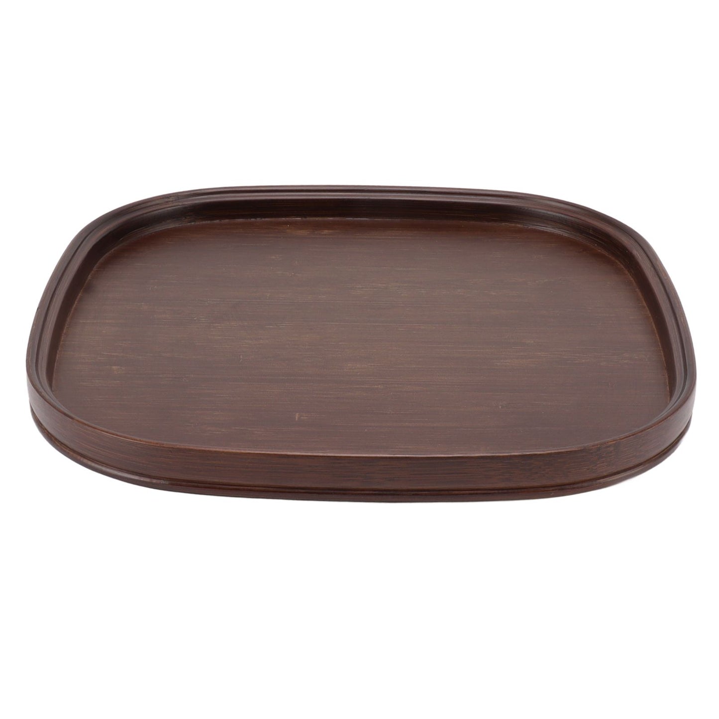 Tea Tray Bamboo Teaboard Refreshment Dried Fruit Teacup Serving Plate Walnut Wood Color L