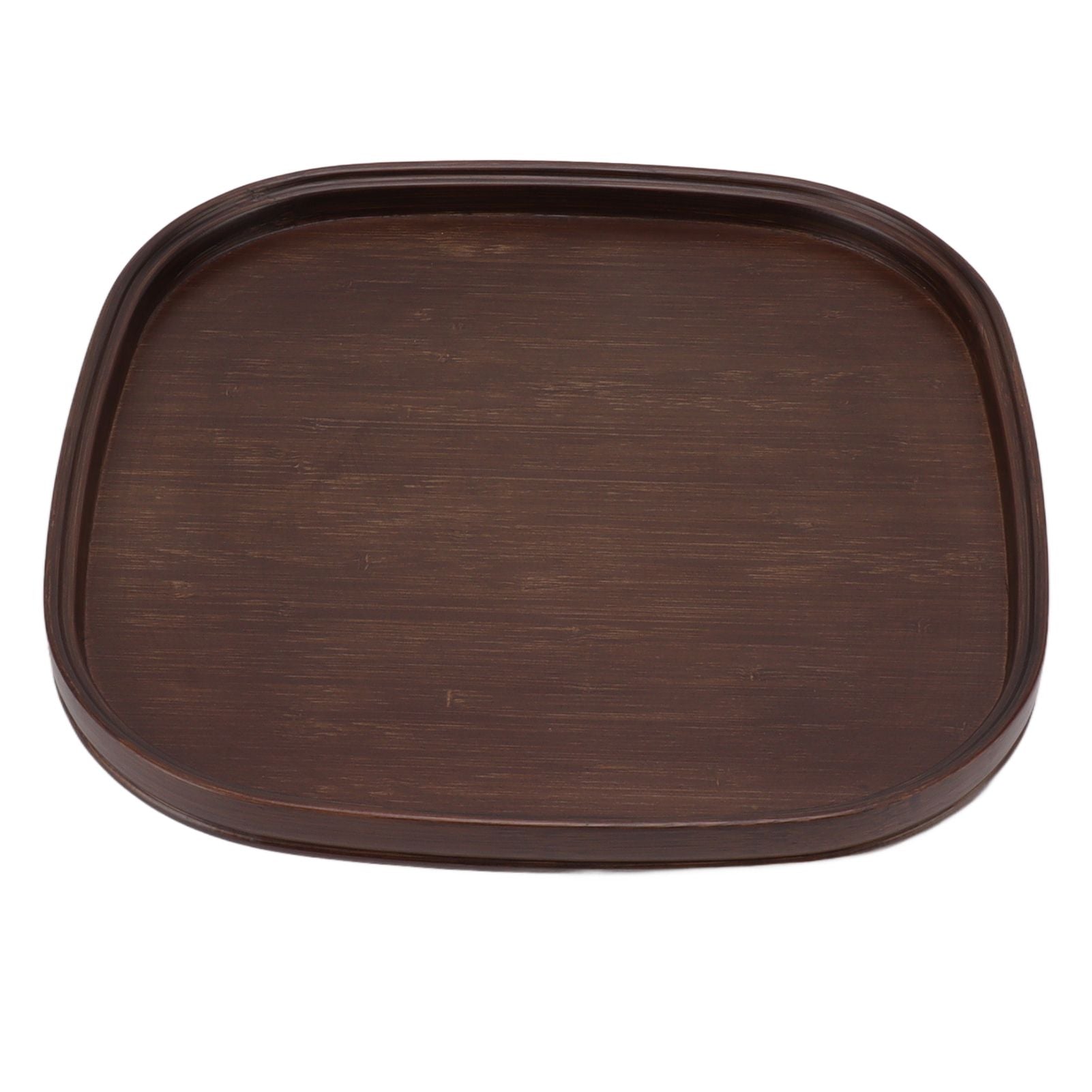 Tea Tray Bamboo Teaboard Refreshment Dried Fruit Teacup Serving Plate Walnut Wood Color L