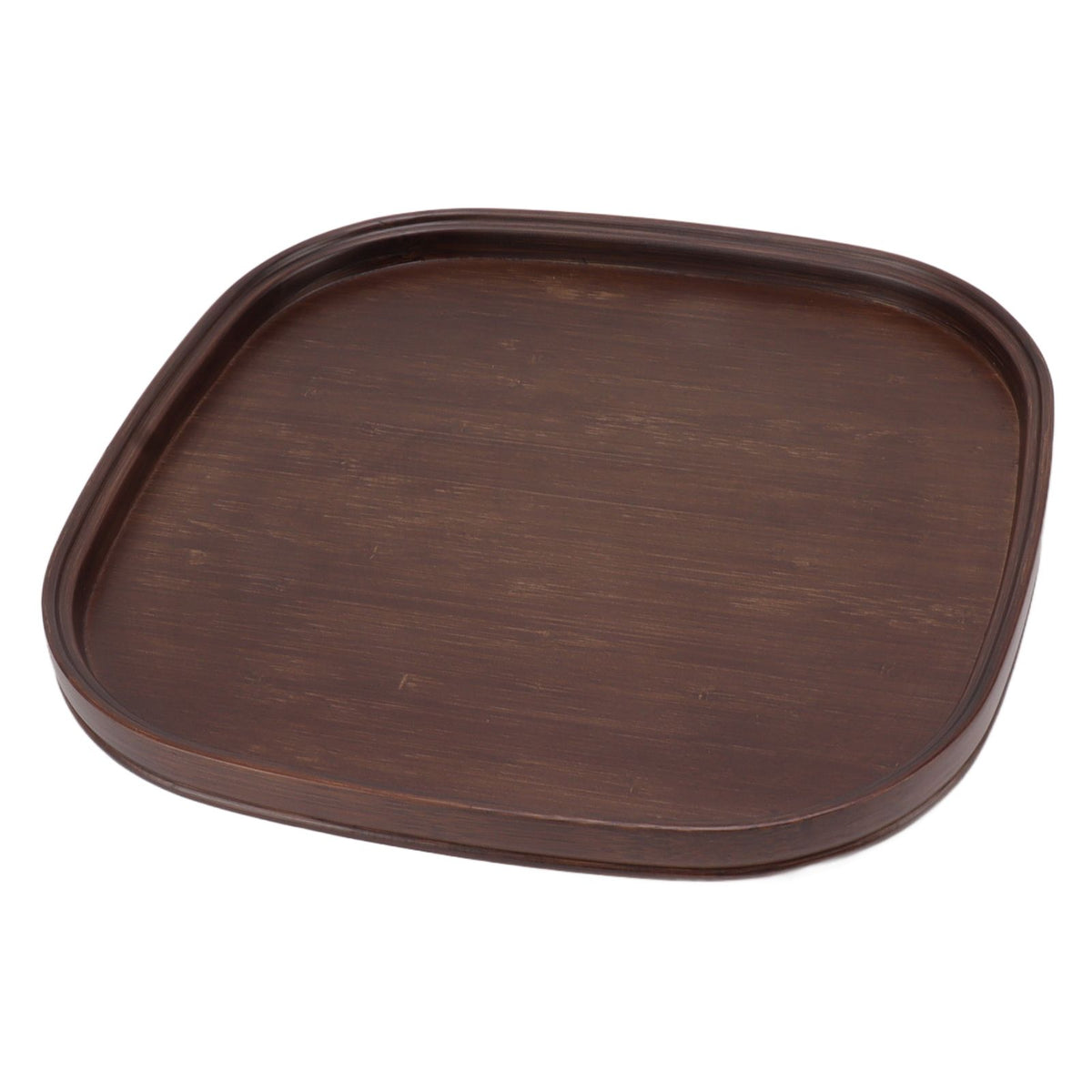Tea Tray Bamboo Teaboard Refreshment Dried Fruit Teacup Serving Plate Walnut Wood Color L