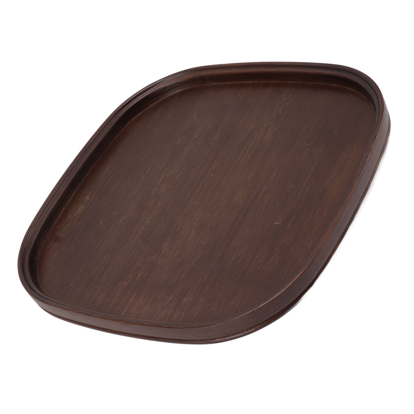 Tea Tray Bamboo Teaboard Refreshment Dried Fruit Teacup Serving Plate Walnut Wood Color L