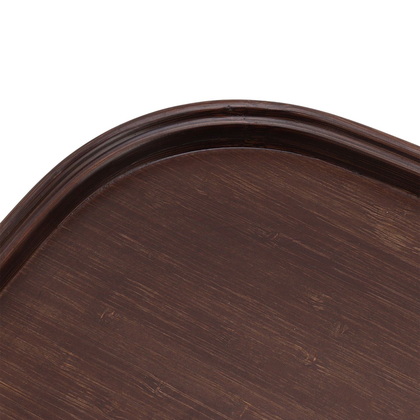 Tea Tray Bamboo Teaboard Refreshment Dried Fruit Teacup Serving Plate Walnut Wood Color L