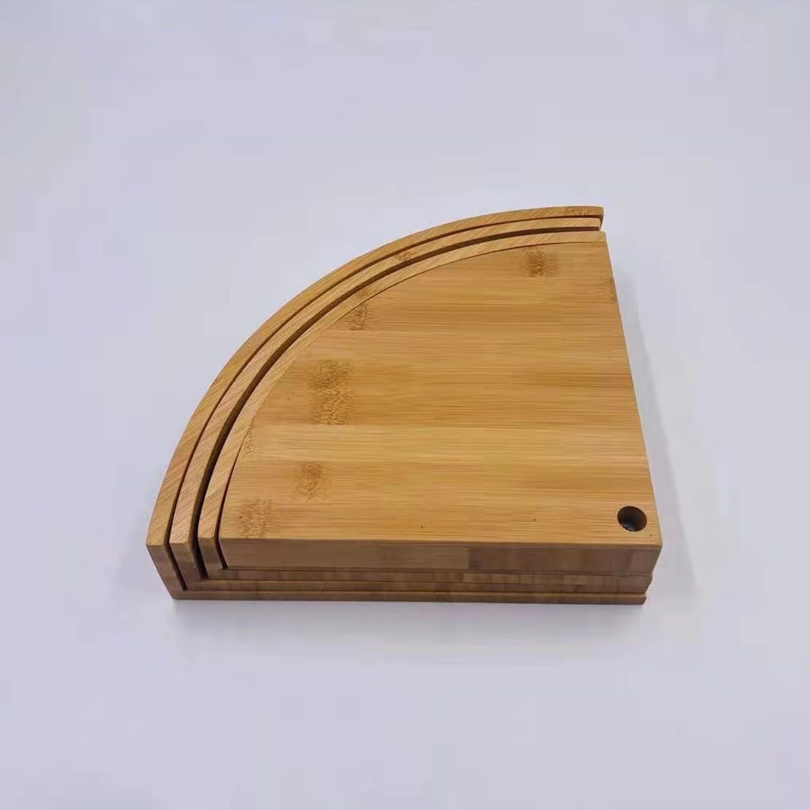 Bamboo Cheese Plate Board with 2 Knife Concealed Compartment Bread Fruit Snack Serving Tray