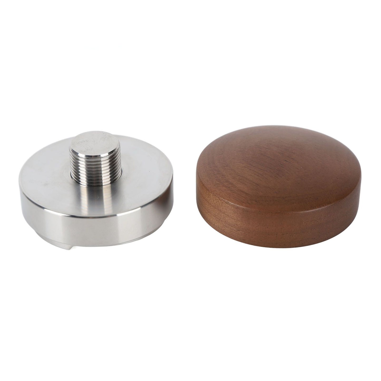 58mm Coffee Distributor Tamper Adjustable Depth Coffee Leveler Coffee Distribution Tool With Walnut Wood Handle
