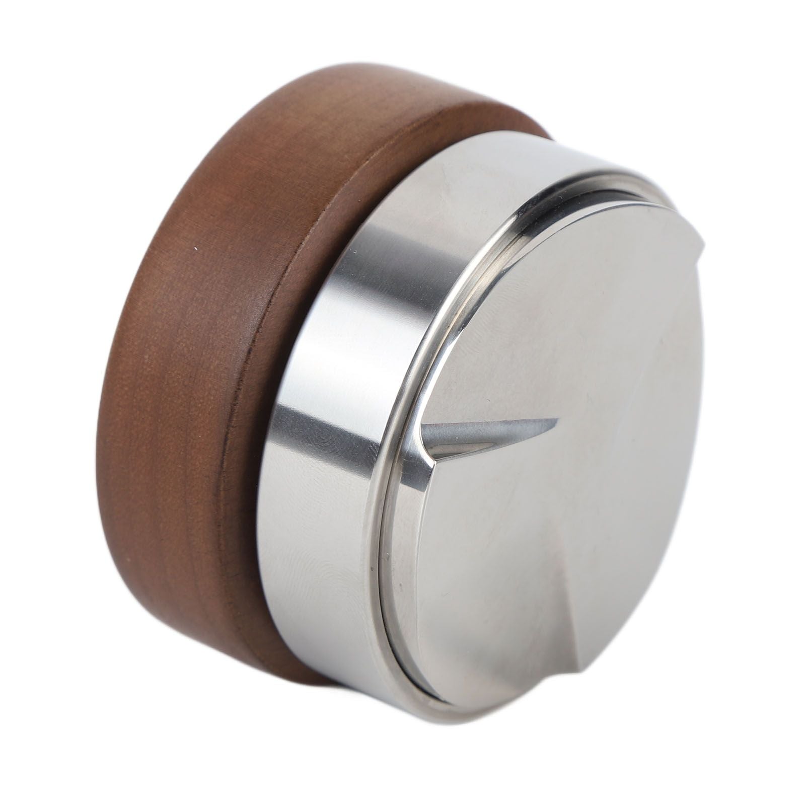 58mm Coffee Distributor Tamper Adjustable Depth Coffee Leveler Coffee Distribution Tool With Walnut Wood Handle