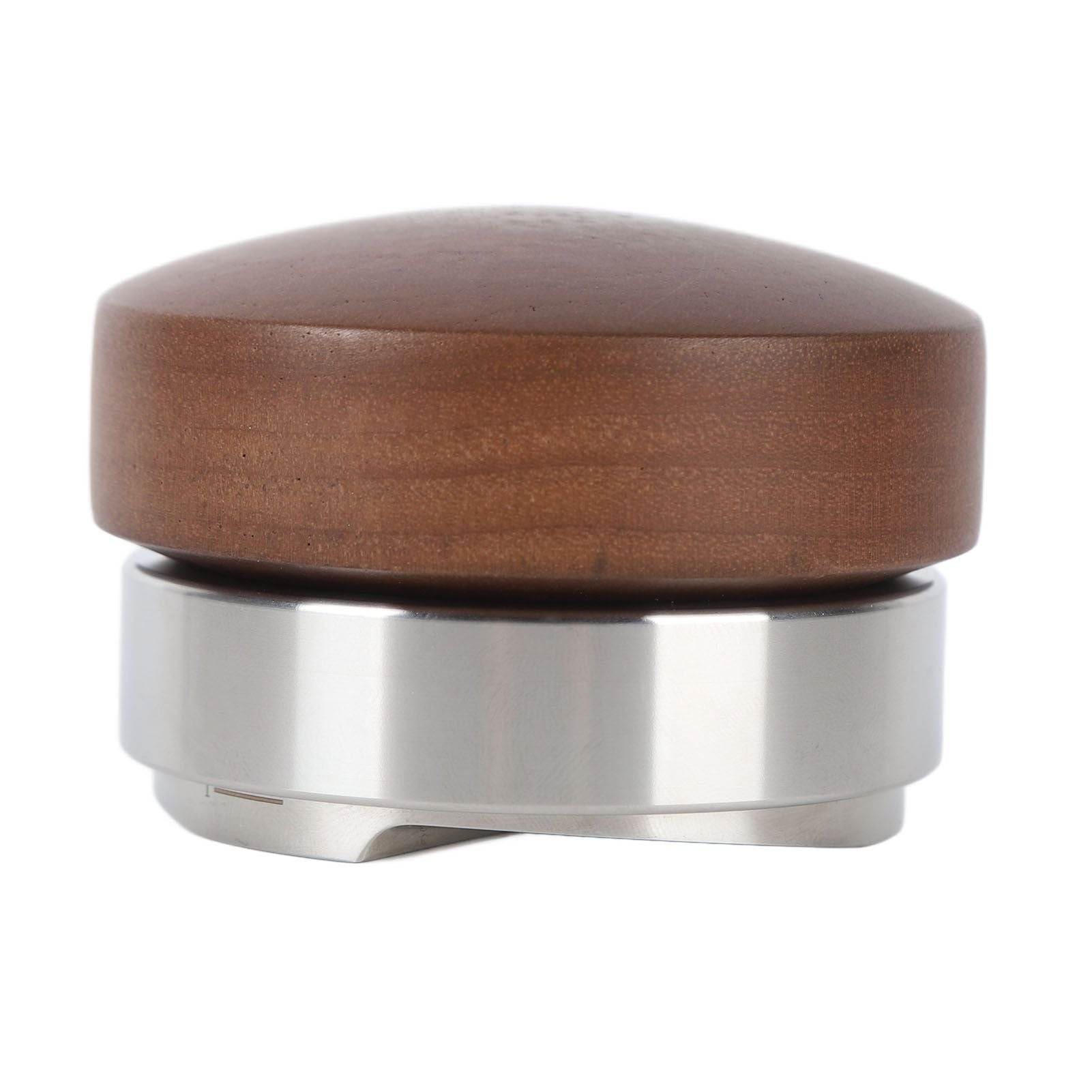 58mm Coffee Distributor Tamper Adjustable Depth Coffee Leveler Coffee Distribution Tool With Walnut Wood Handle