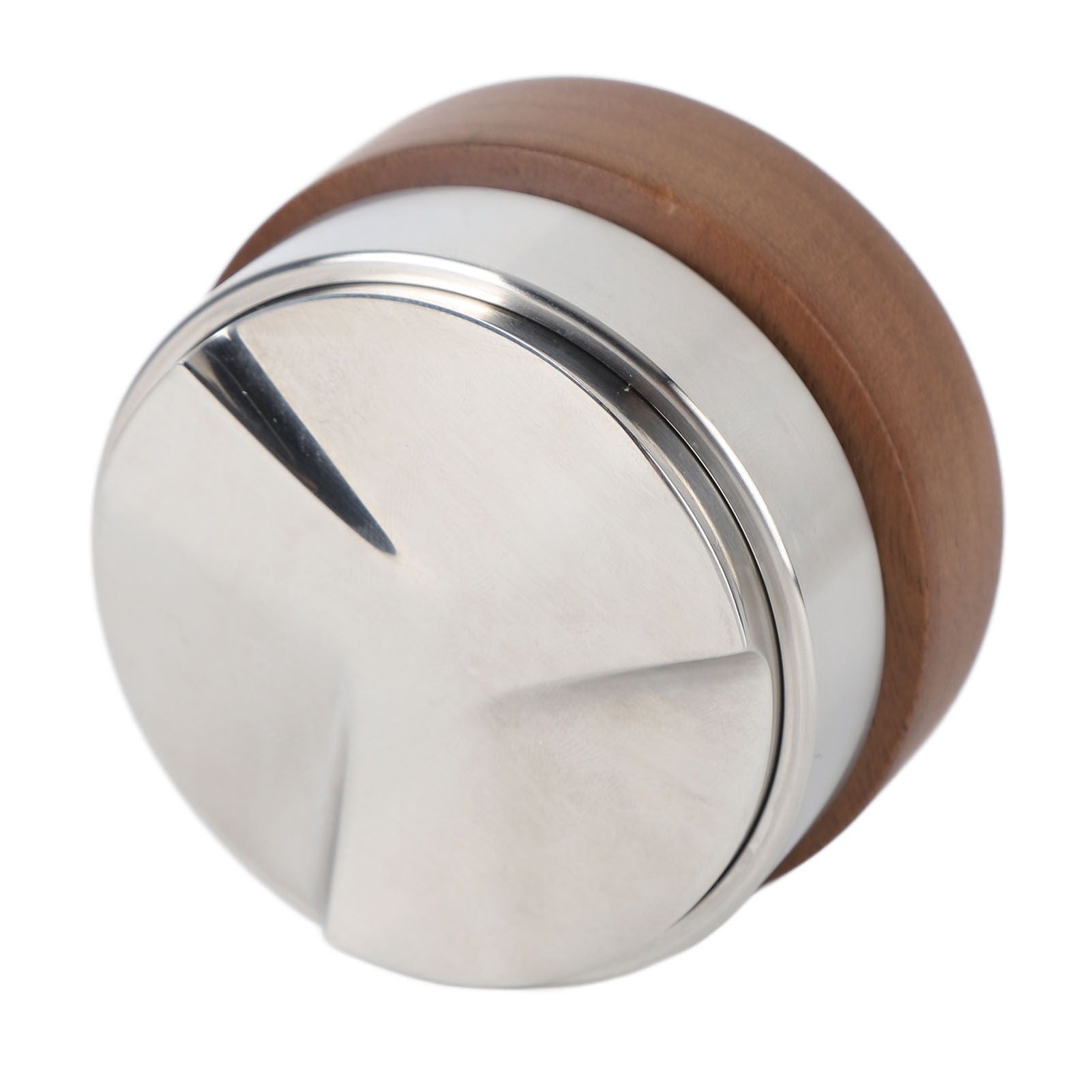 58mm Coffee Distributor Tamper Adjustable Depth Coffee Leveler Coffee Distribution Tool With Walnut Wood Handle