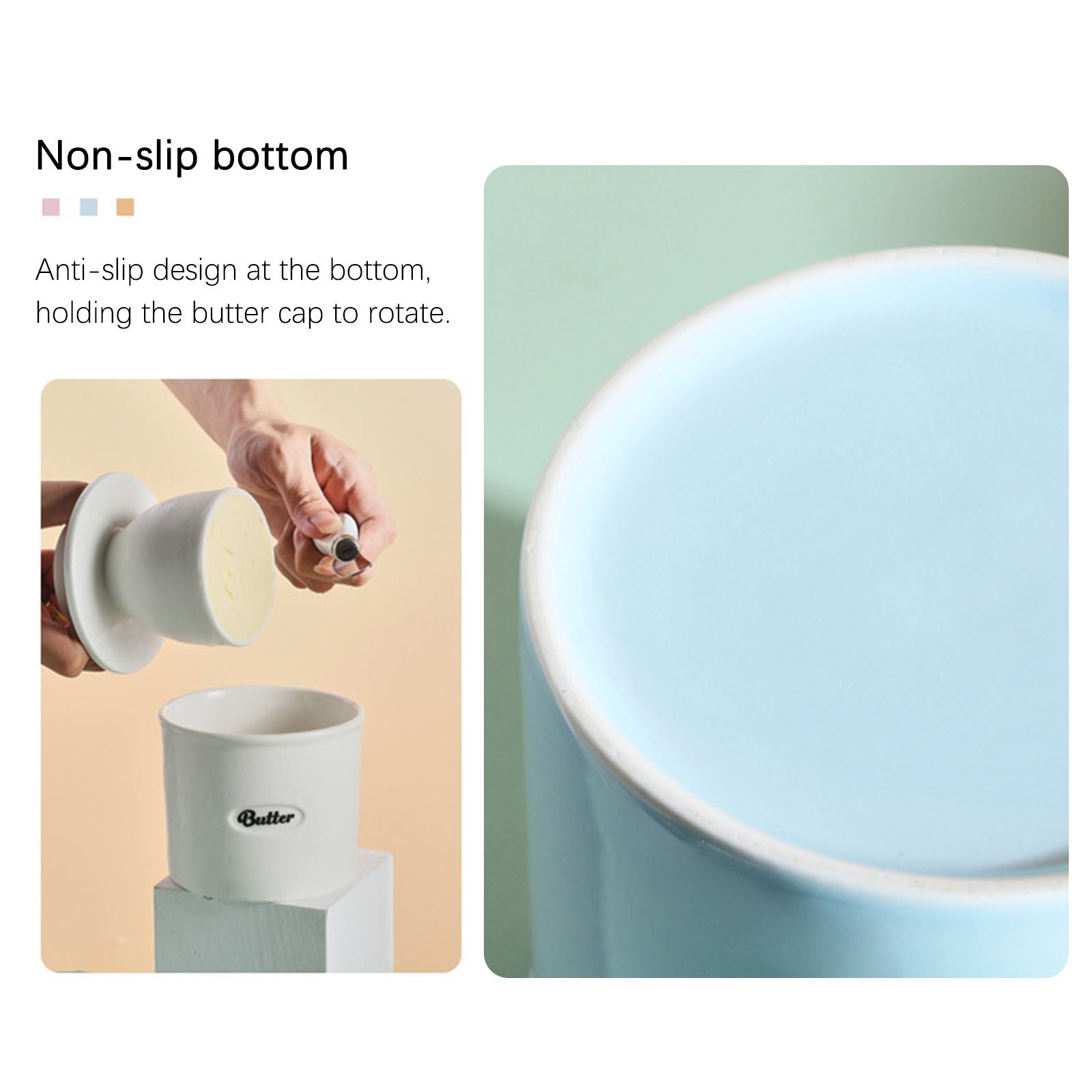 Ceramic Butter Jar Cheese Jar